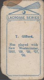 1910 Imperial Tobacco Lacrosse Color (C60) #56 Tom Gifford Back